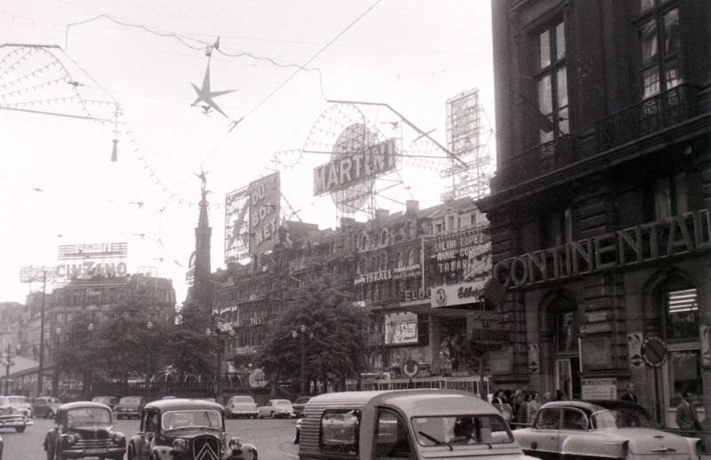 Near Bourse, Boulevard Adolphe Max, Brussels, 1958