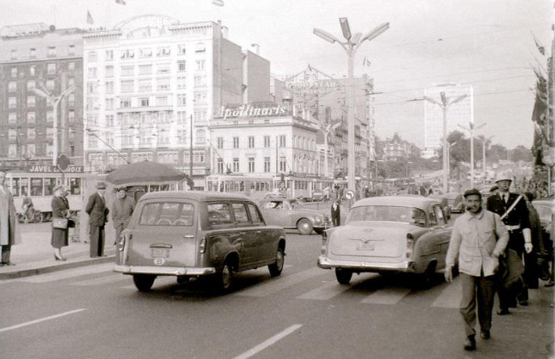 Near Place Rogier, Brussels, 1958