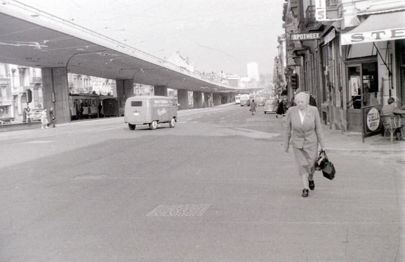 Near Place Rogier, Brussels, 1958