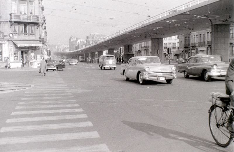 Near Place Rogier, Brussels, 1958