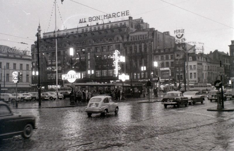 Place Rogier, Brussels, 1958