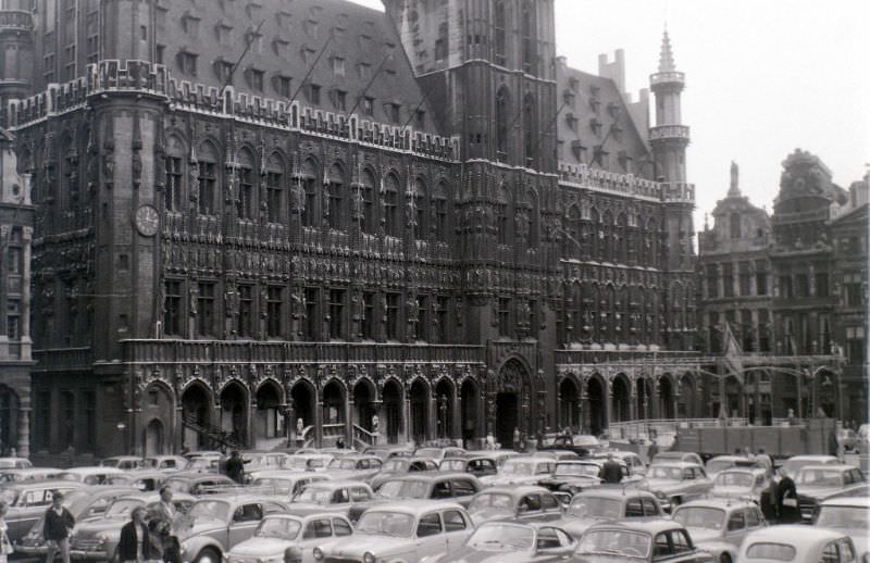 Grand Place car park, Brussels, 1959