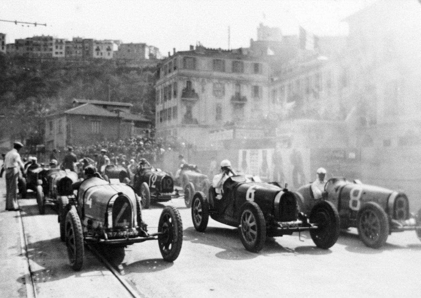 Monaco Grand Prix, 1929. The first Monaco Grand Prix was staged on the 14th April 1929, and was won by Grover-Williams in a Bugatti.