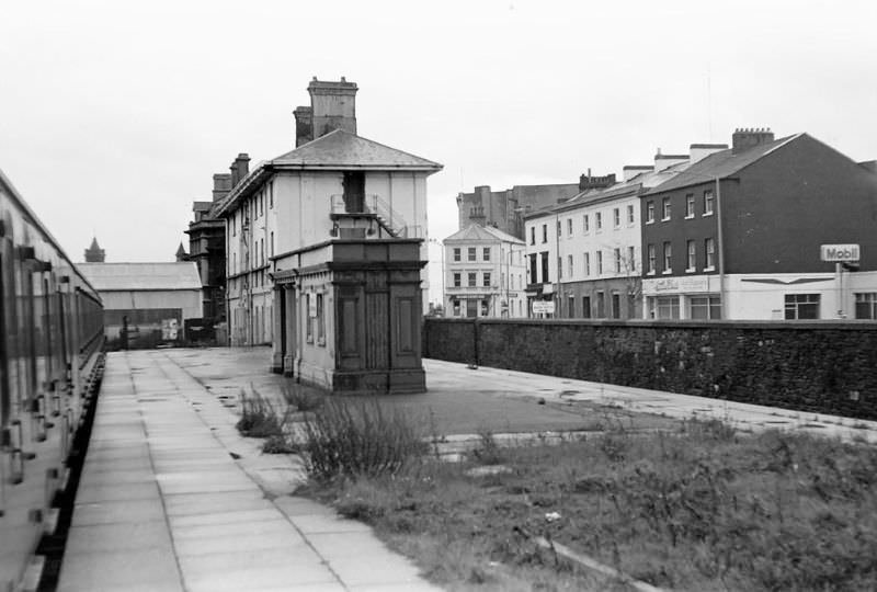 Bute Street Station. Trains now use the platform opposite, Cardiff, November 1974