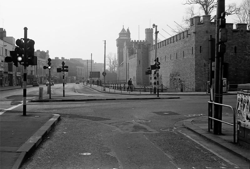 Cardiff Castle, Cardiff, February 1975