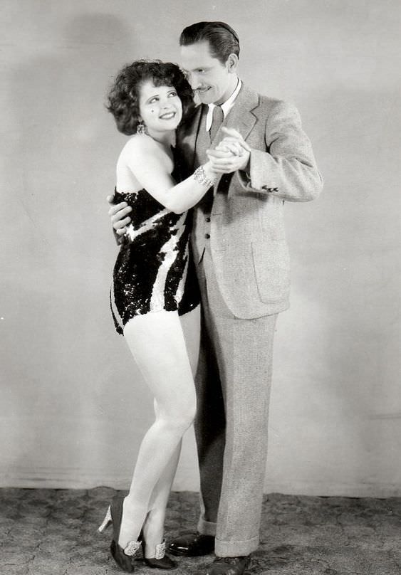 Clara Bow and Fredric March in The Wild Party (1929)