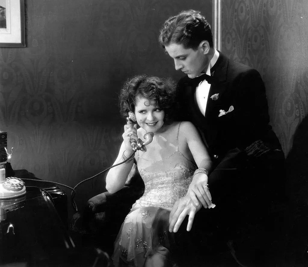 Clara Bow and Phillips Holmes in The Wild Party (1929)