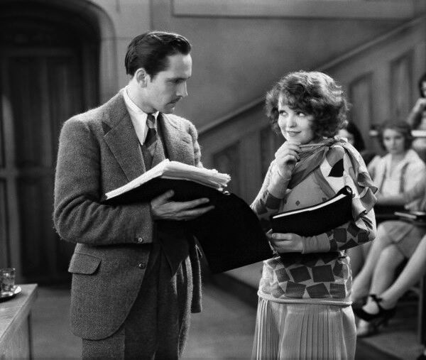 Clara Bow and Fredric March in The Wild Party (1929)