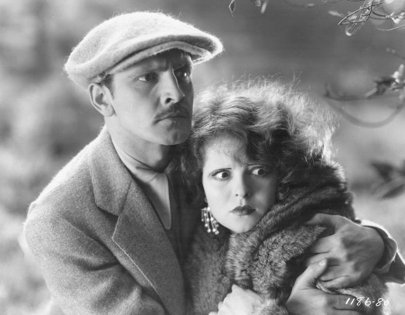 Clara Bow and Fredric March in The Wild Party (1929)