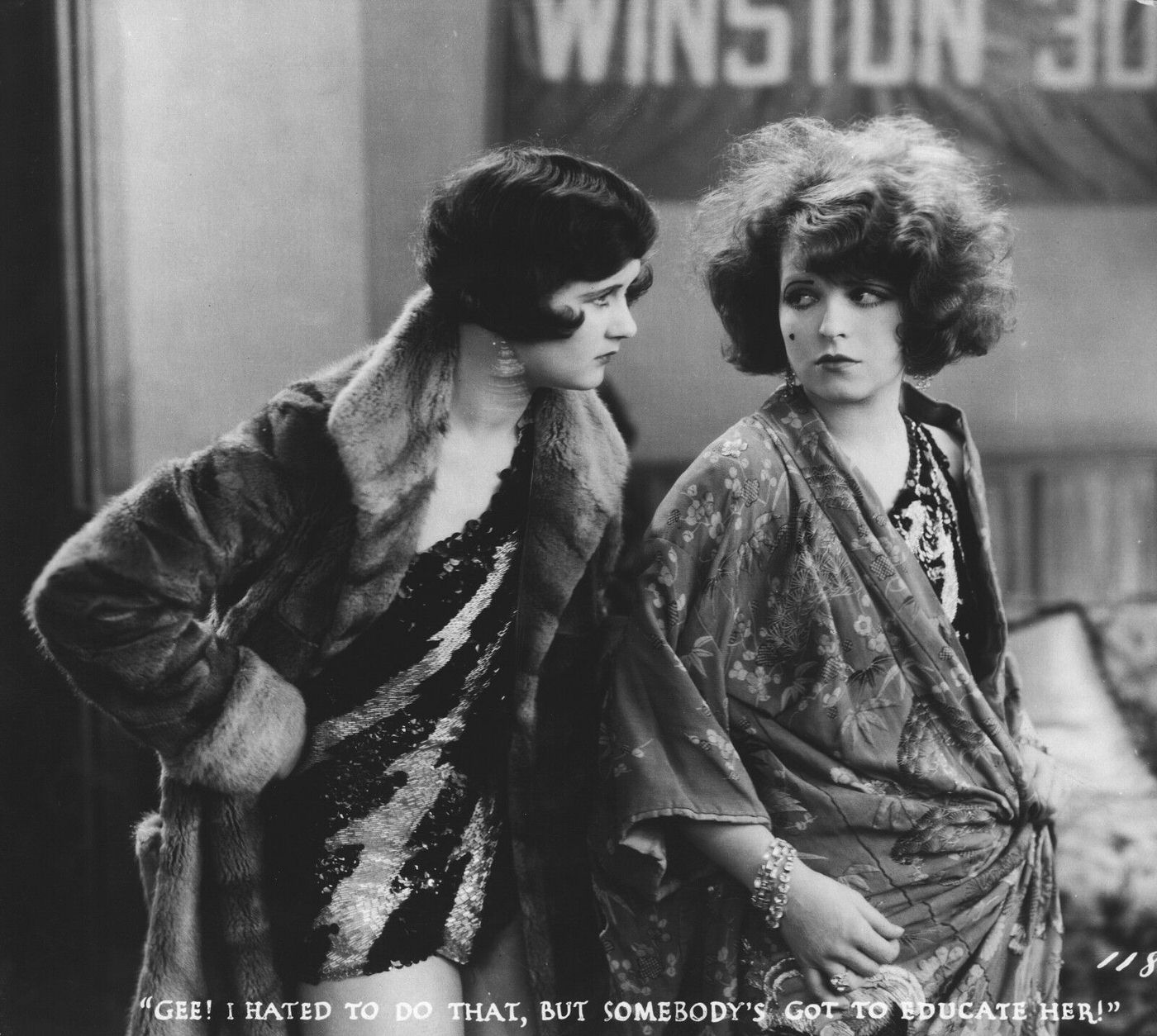 Clara Bow and Fredric March in The Wild Party (1929)