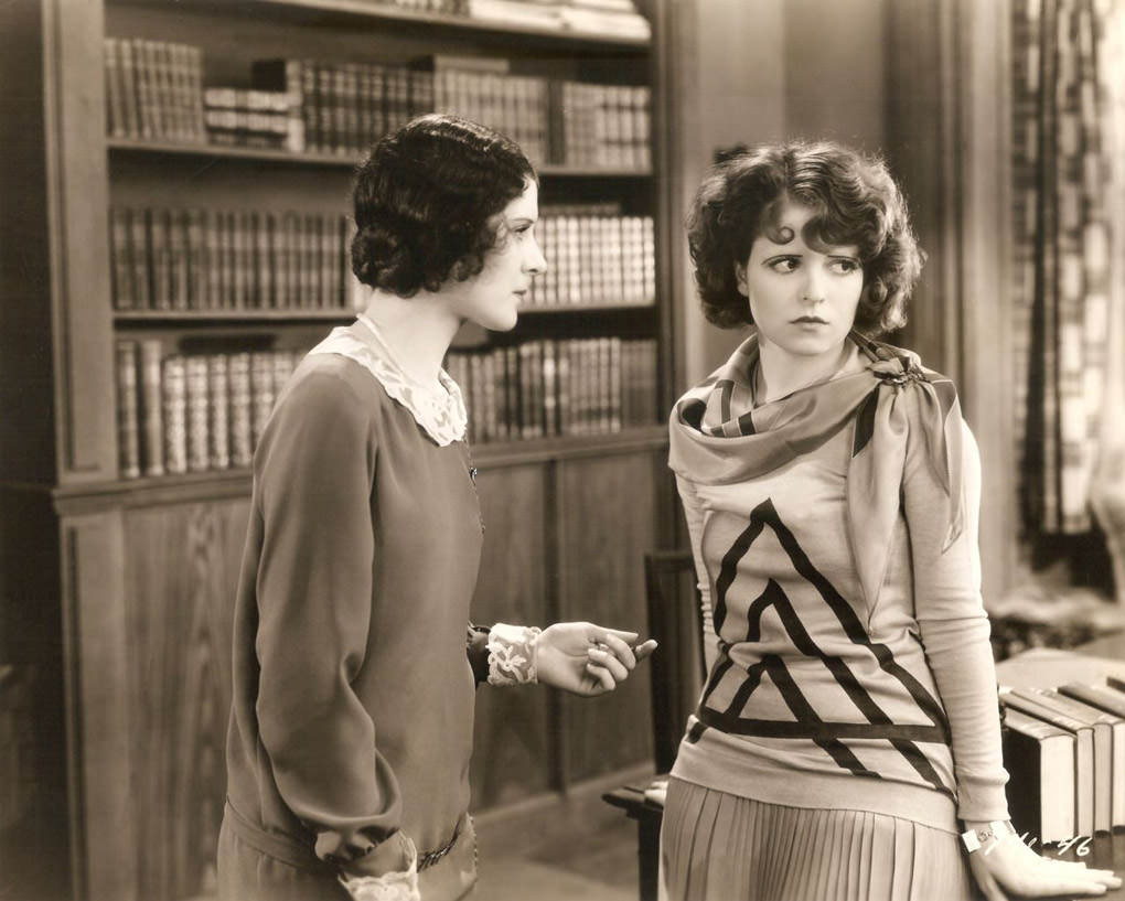 Clara Bow and Marceline Day in The Wild Party (1929)