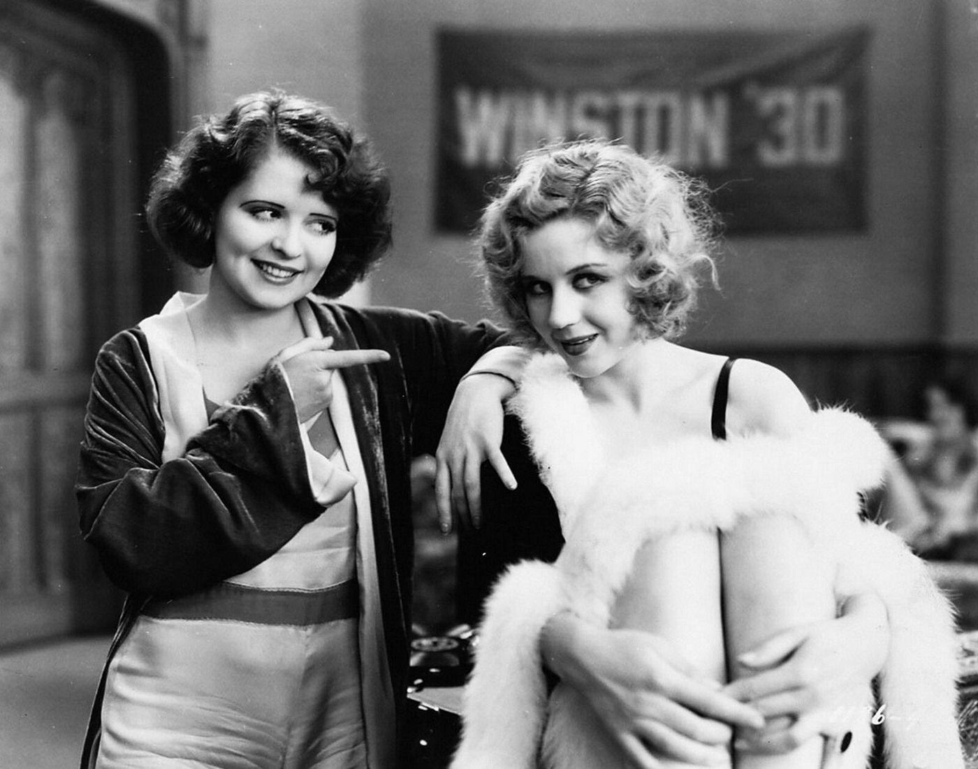 Clara Bow and Fredric March in The Wild Party (1929)