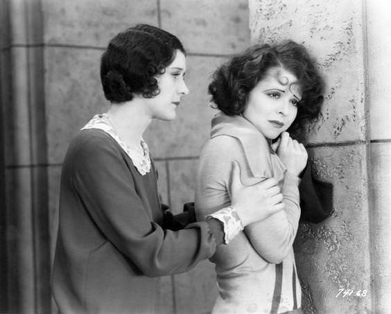 Clara Bow and Marceline Day in The Wild Party (1929)