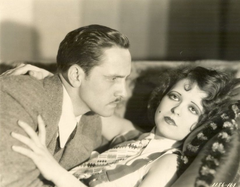 Clara Bow and Fredric March in The Wild Party (1929)