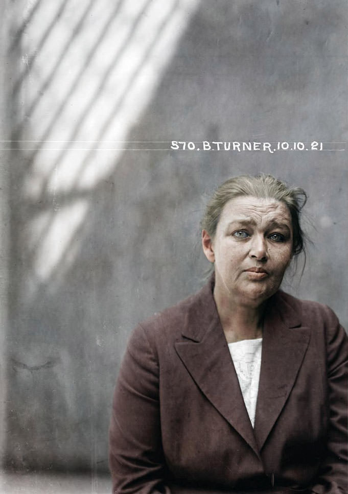 Barbara Turner, 10 October 1921, Central Police Station, Sydney.