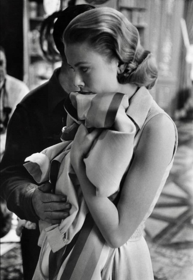 Grace Kelly during the filming of ‘High Society’, photo by Dennis Stock, Hollywood, 1956