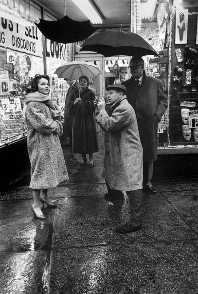 Romy Schneider and her mother Magda (also an actress) visit New York City, 1958