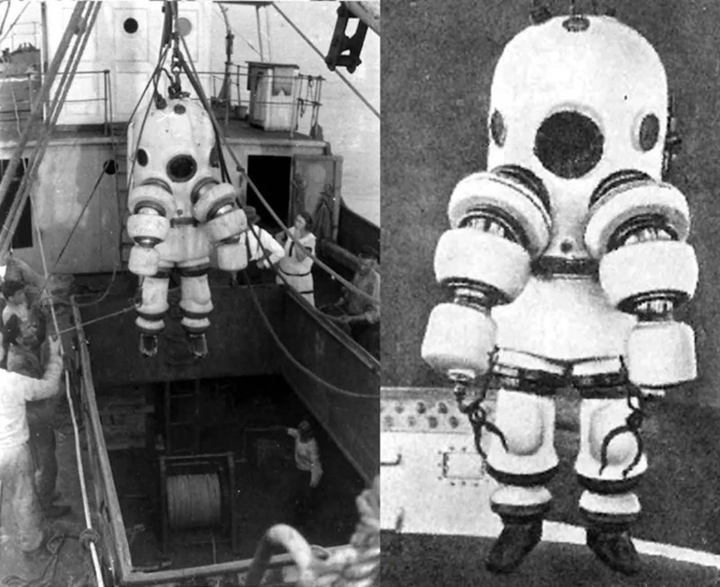 Neufeldt-Kuhnke diving suit. 1917-1922.