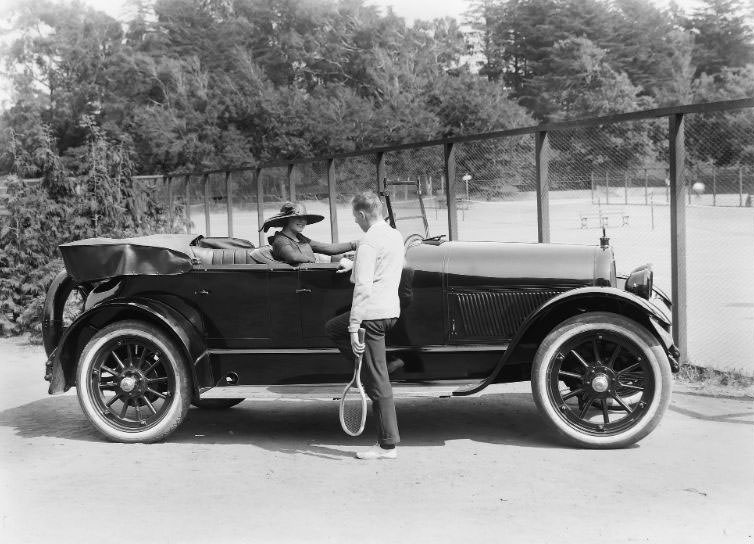 A Haynes 4 door sedan taken at the Golden Gate Park, San Francisco, 1925