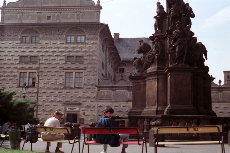 Out the Prague Castle, Prague, Czech Republic, 1989