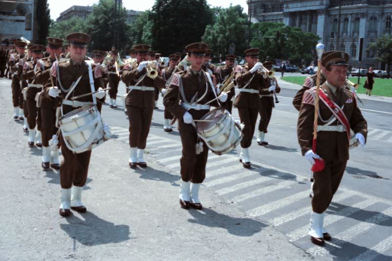 Miltary parade, Warsaw, Poland, 1989