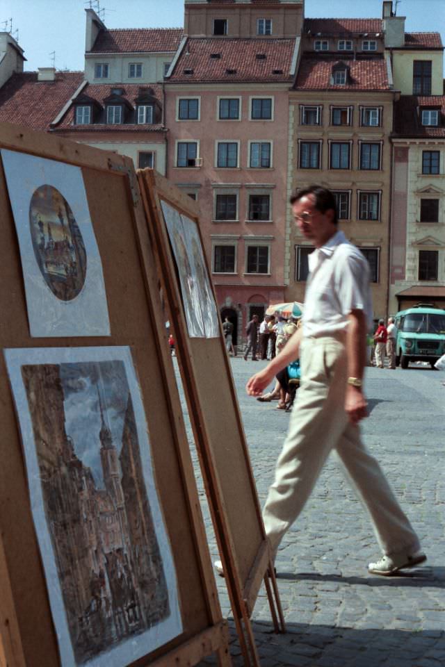 Warsaw Old Town, Poland, 1989