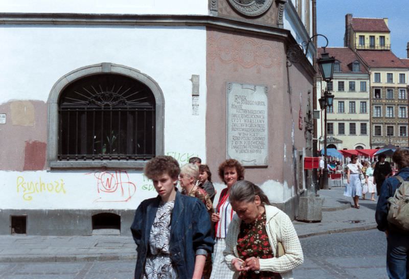 Warsaw Old Town, Poland, 1989