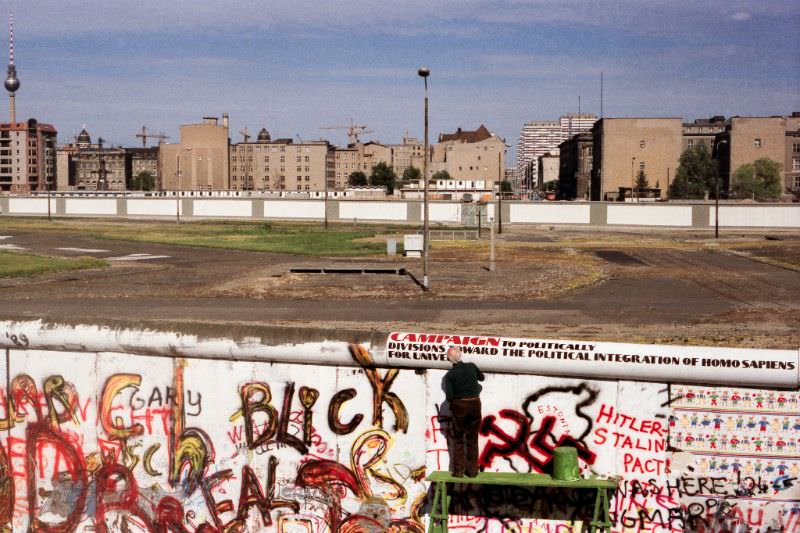 West Berlin looking into East Berlin, Germany, 1989