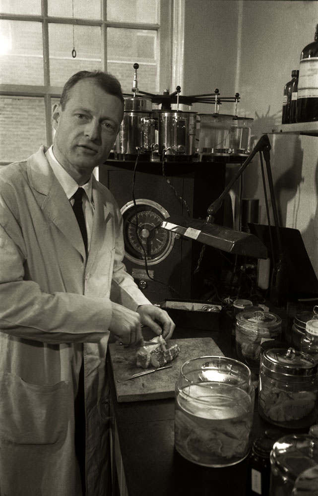 Dr. Thomas Harvey (1912 - 2007), the pathologist who conducted the autopsy on Albert Einstein at Princeton Hospital in 1955.