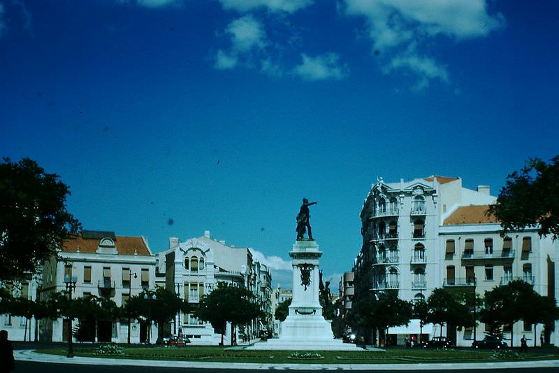 Typical square and apartments