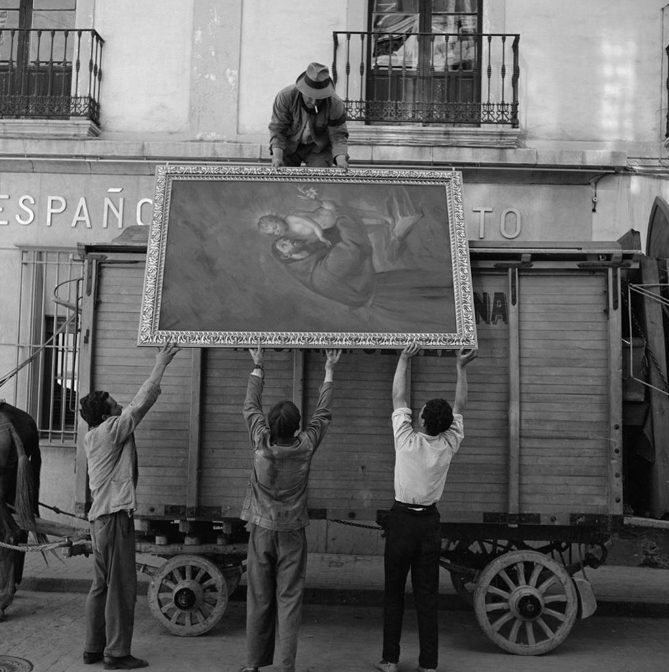Four Men and a Painting, Italy, 1956