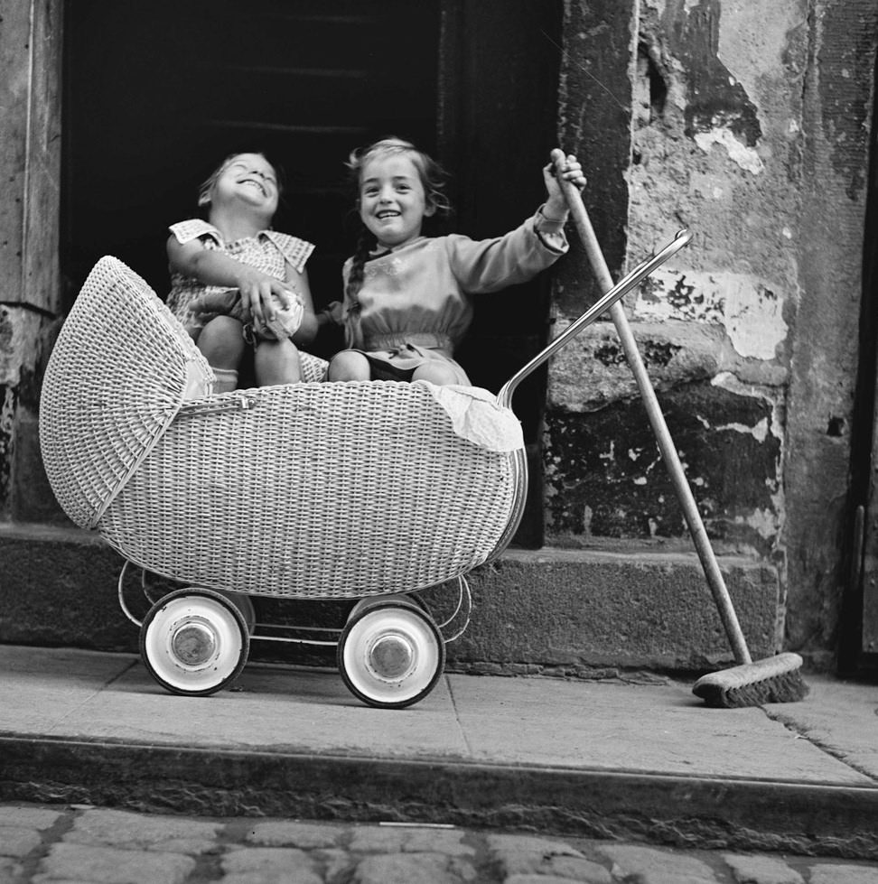 Carriage and Broom, Germany, 1955