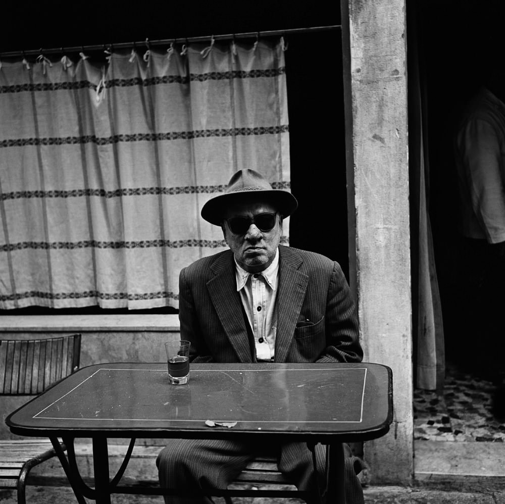 Man With Dark Glasses, Italy, 1956