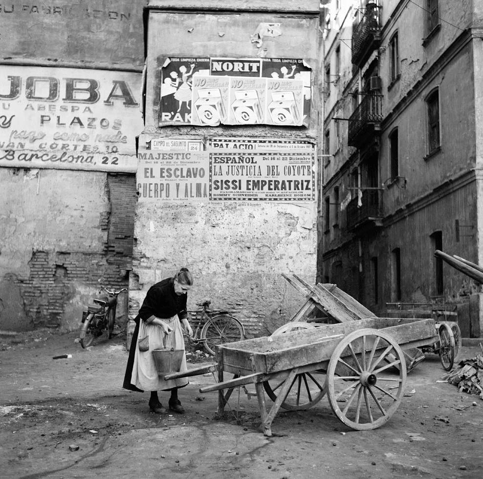 Women and Wagon, Spain, 1956
