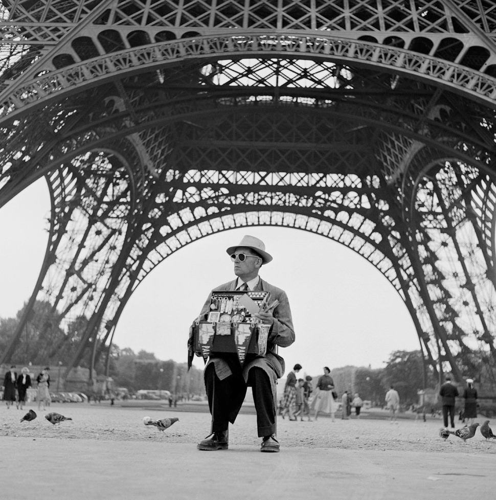 Under the Eiffel Tower, Paris, 1955