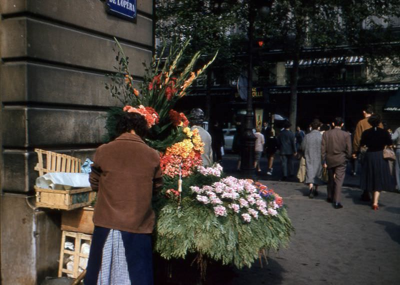 Place de l'Opéra, Paris, France, 1958