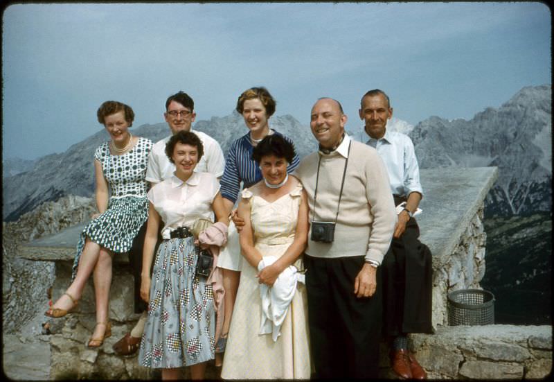 Tour group, Austria, 1958