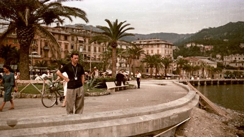 Max on waterfront, France, 1950