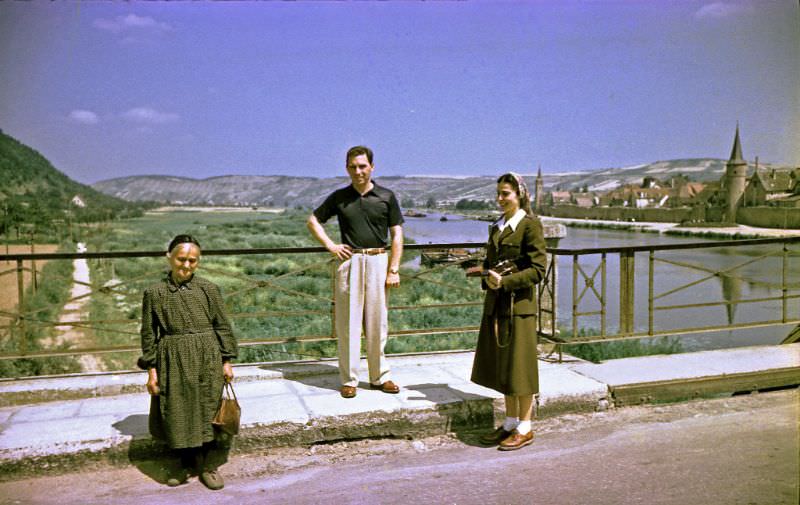 Bavaria, Max and Elise near Karlstadt, Germany, 1950