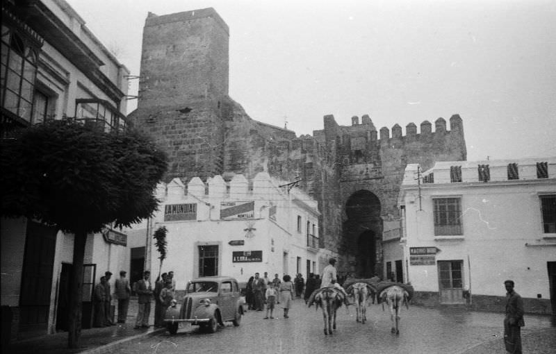 Spain. Carmona, Puerta de Sevilla, 1950