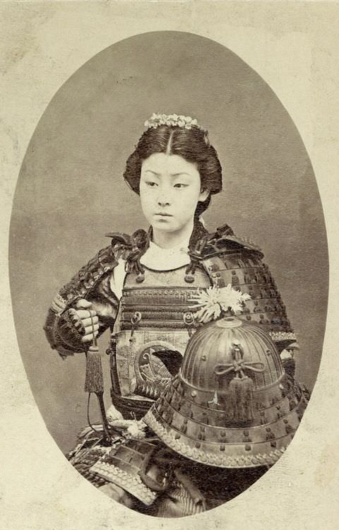 Historical Photos of Female Samurai Warriors of Japan from the 19th Century