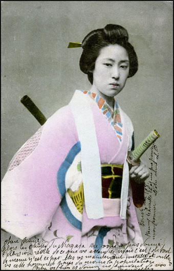 Historical Photos of Female Samurai Warriors of Japan from the 19th Century