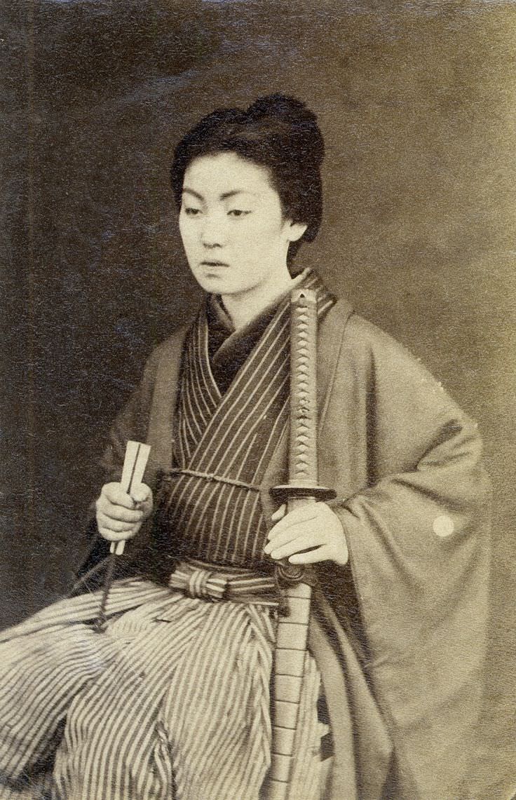 Historical Photos of Female Samurai Warriors of Japan from the 19th Century