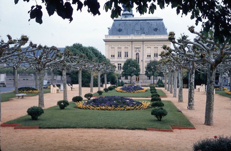 Paris garden, France, 1956