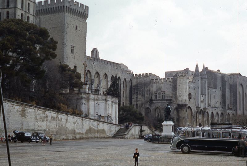 Palace of the Popes, Avignon, France, 1957
