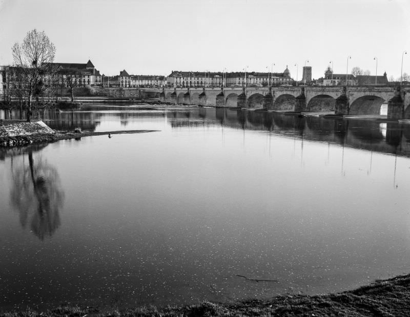 Loire and Pont Wilson, Tours, France, 1989