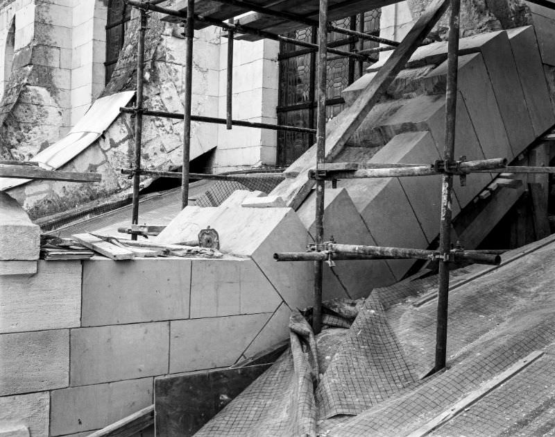 Cathedral scaffolding, France, 1989
