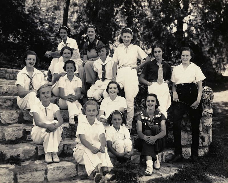Lovely Ladies, Camp Waldemar, Texas, 1930s