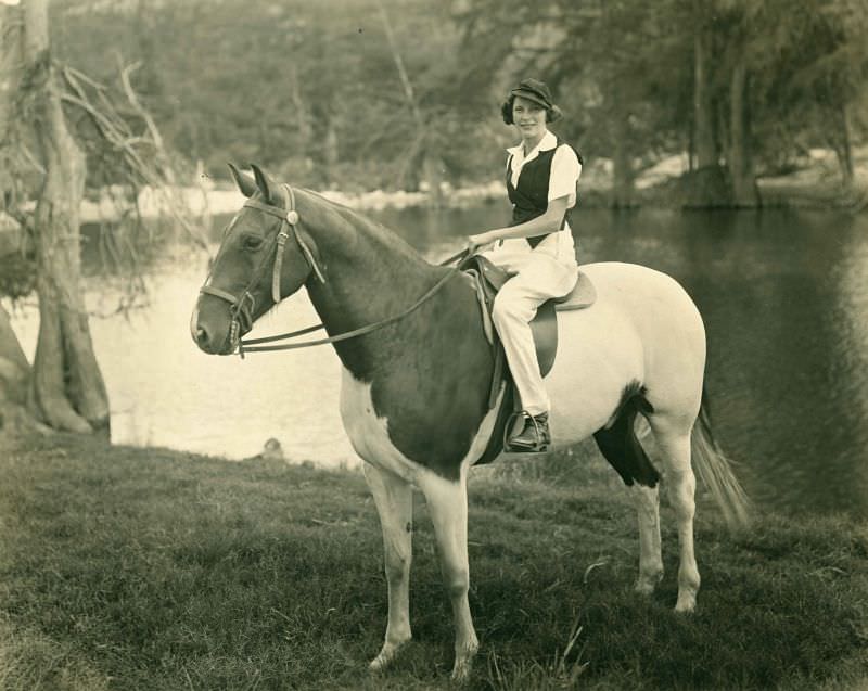 On the Bank, Camp Waldemar, Texas, 1930s