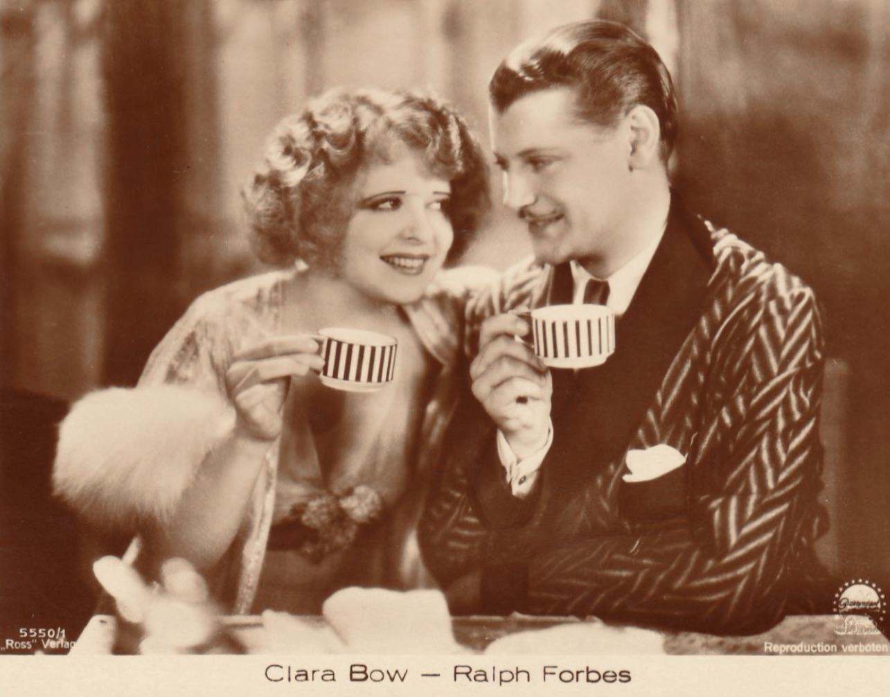 Clara Bow and Ralph Forbes in 'Her Wedding Night', 1930